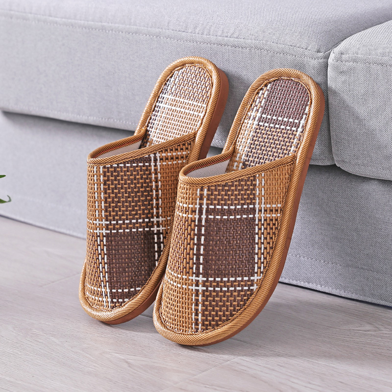 Linen Roller Blind - Bamboo Weaving Home pantofole di lino