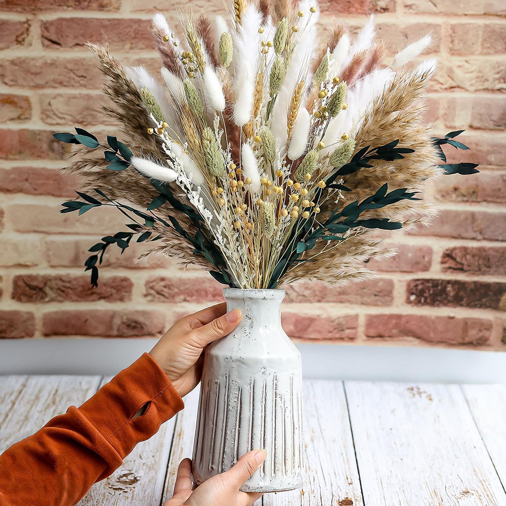 Dried Pampas Bundle - 100 pezzi di erba di pampa