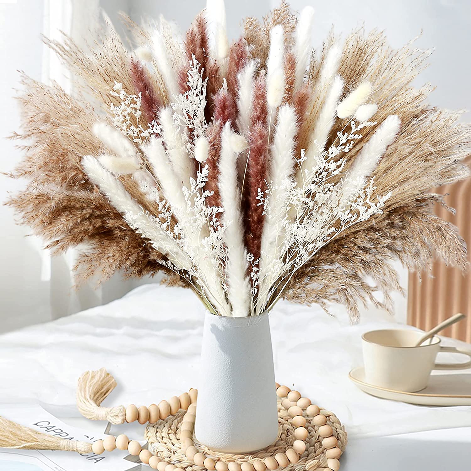 Dried Pampas Bundle - Decorazioni per la casa, piante secche,