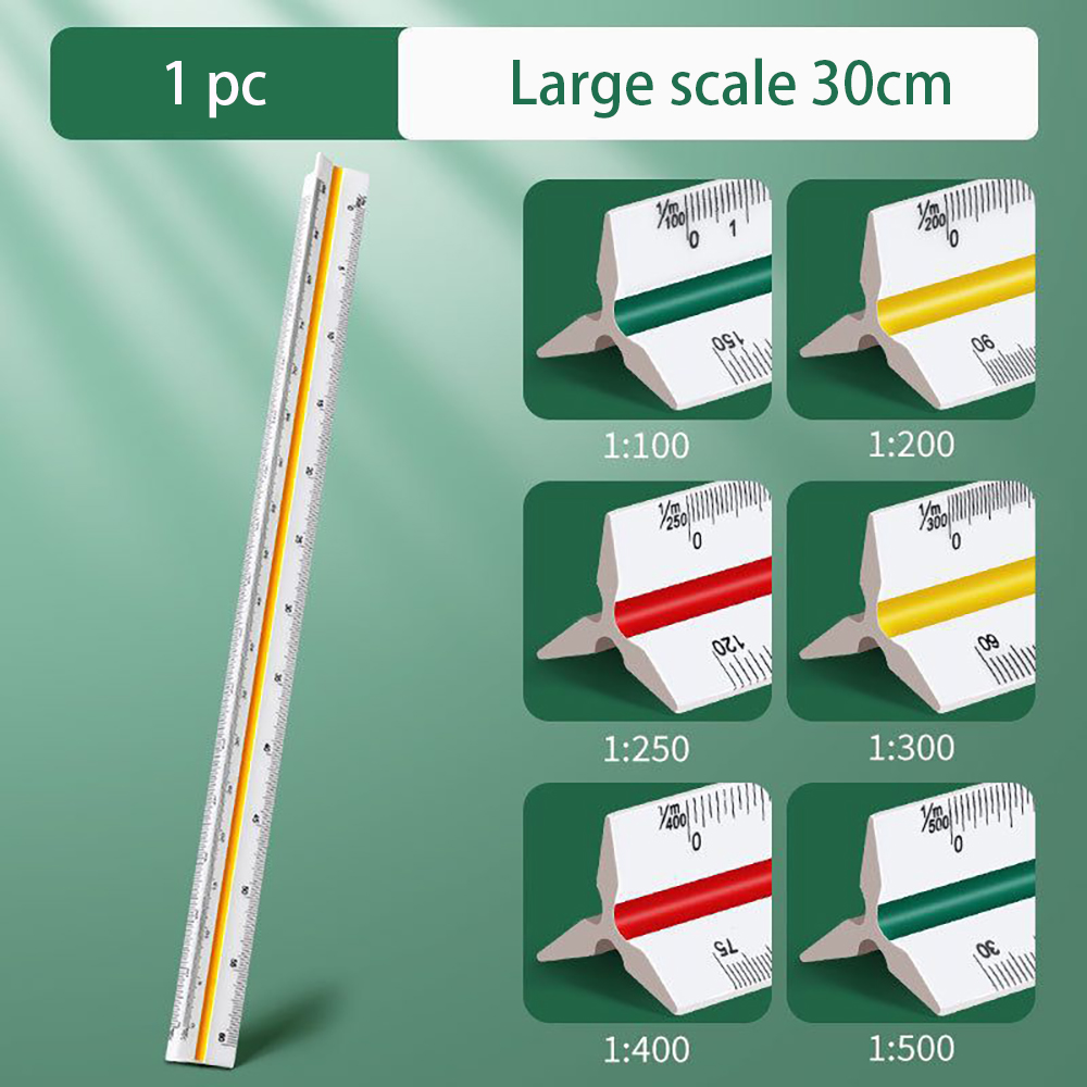 Interior Design Usa - Righello triangolare da 30 cm, per