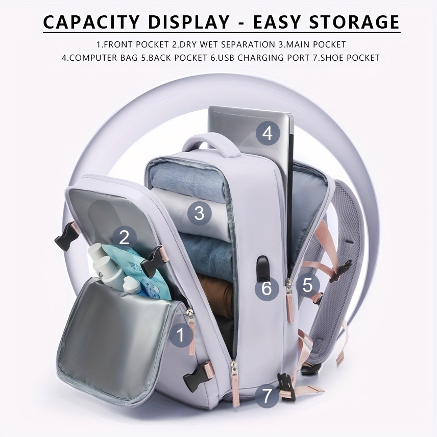 Zaino da viaggio espandibile d - Interior Design Usa recensione e prezzo