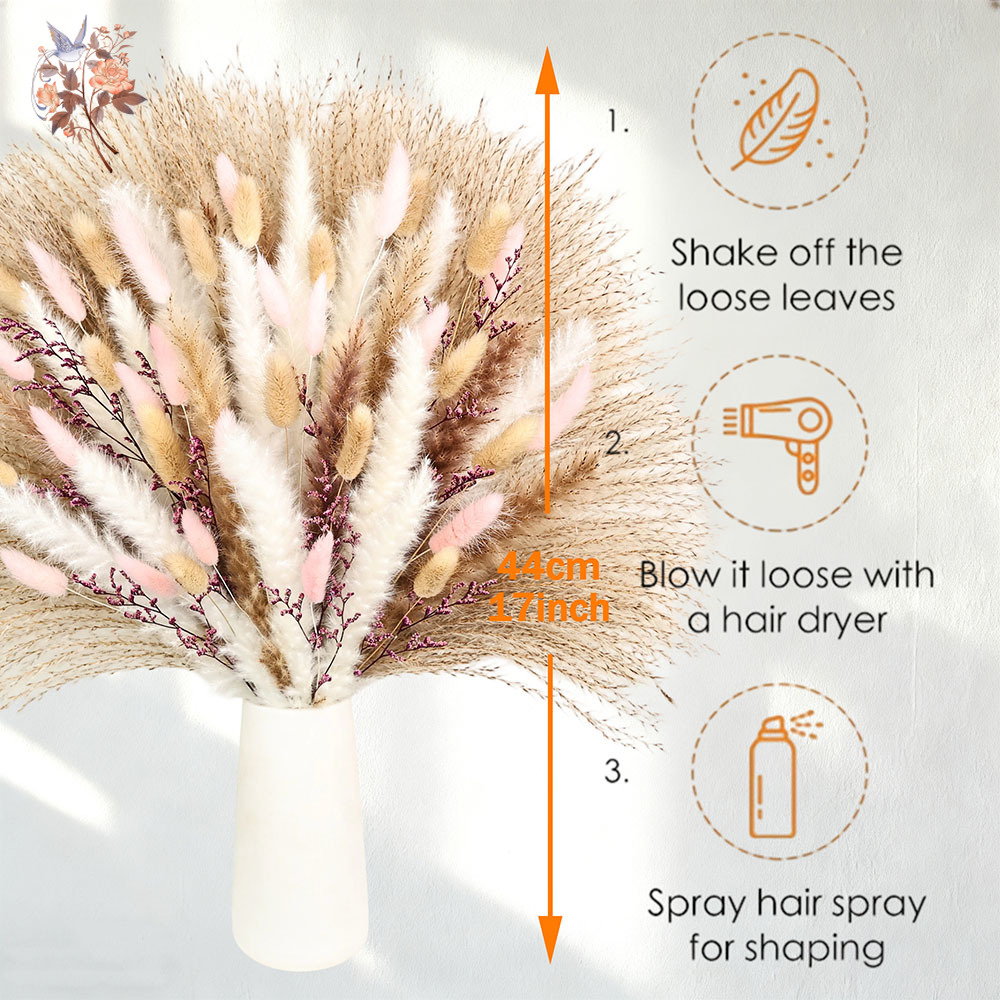 Soffici code di coniglio di pa - Dried Pampas Bundle recensione e prezzo