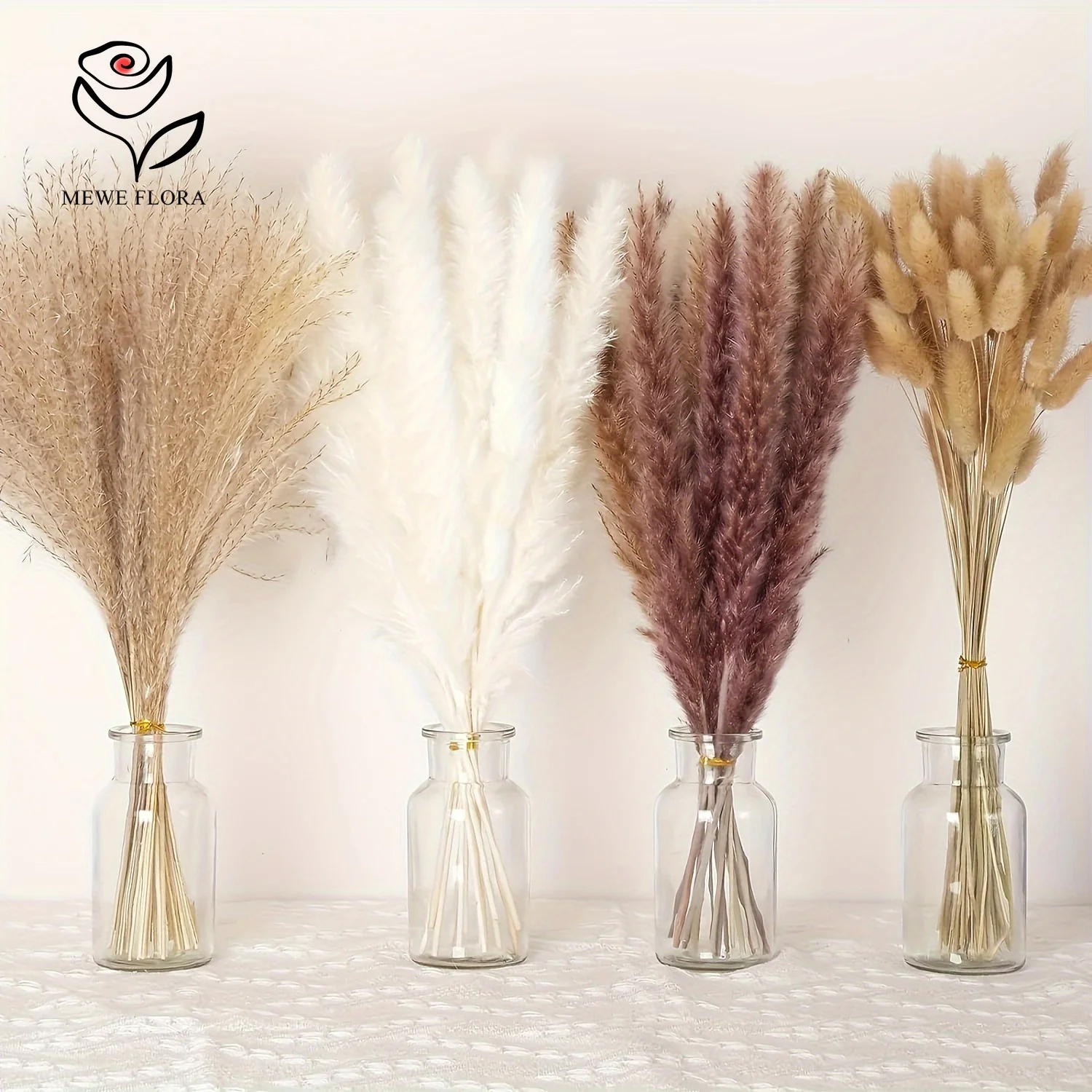 200 pezzi di coda di coniglio  - Dried Pampas Bundle recensione e prezzo