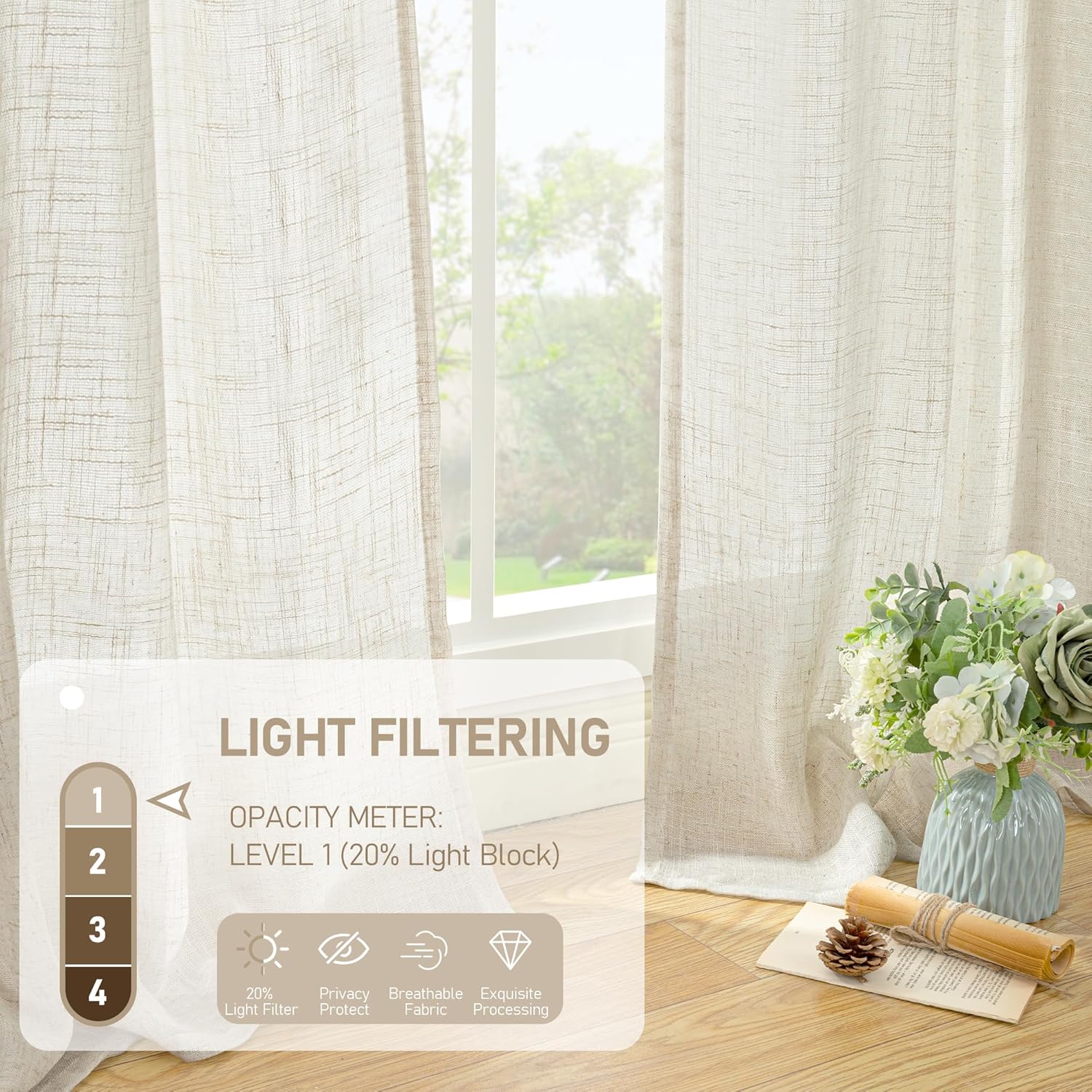 2 tende da cucina corte in lin - Linen Roller Blind recensione e prezzo